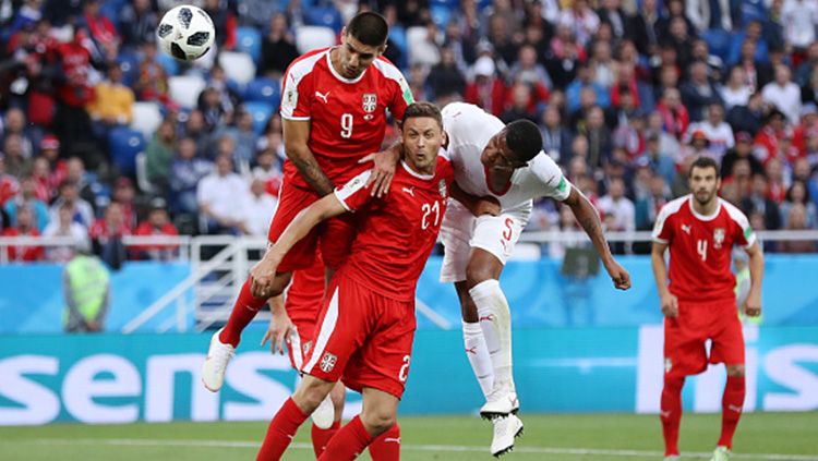 Serbia vs Swiss di Piala Dunia 2018. Copyright: © Getty Images