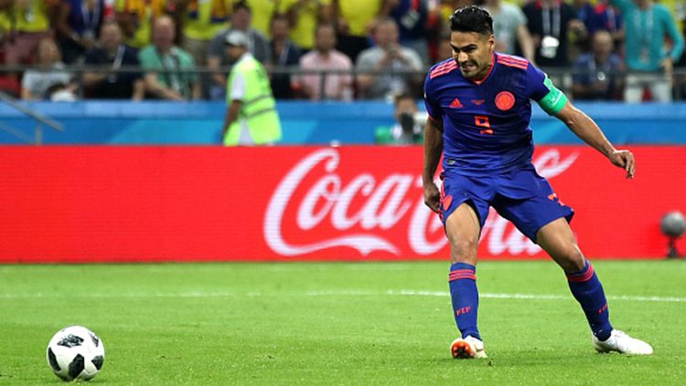 Radamel Falcao berhasil mencetak gol ke gawang polandia Copyright: © Getty Images