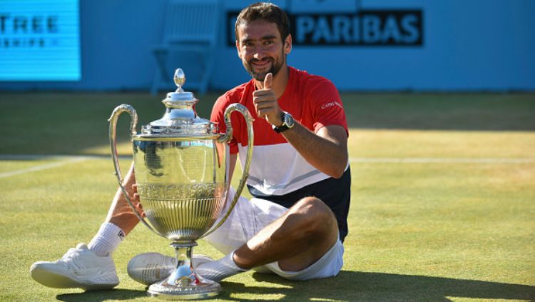 Marin Cilic, petenis Kroasia yang memenangkan Queen's Club. Copyright: © Getty Images