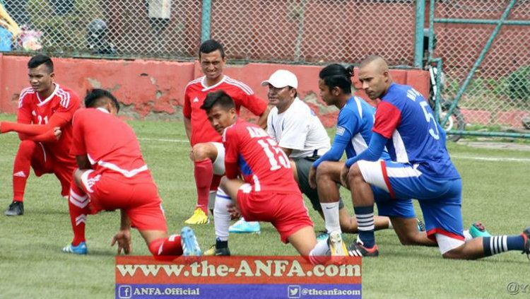 Pemain Tim Nasional Nepal saat berlatih jelang Asian Games 2018. Copyright: © the-anfa.com