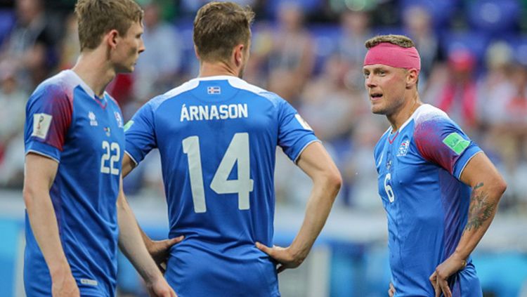 Para pemain Islandia. Copyright: &copy; Getty Images