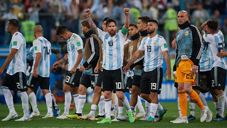Skuat Argentina di Piala Dunia 2018. Copyright: © Getty Images