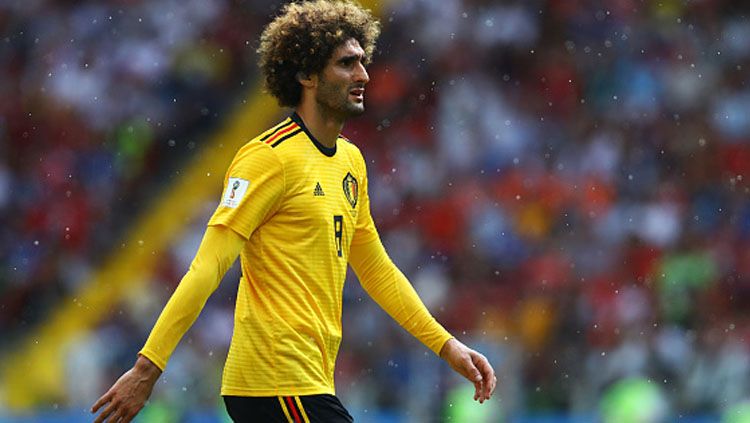 Marouane Fellaini, gelandang tengah Timnas Belgia. Copyright: © Getty Images