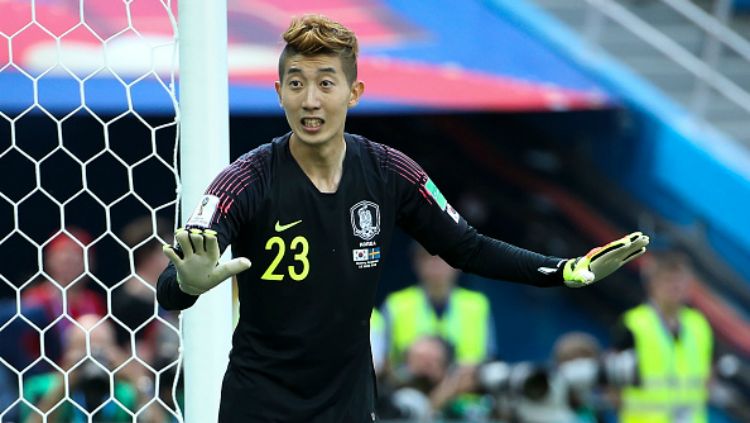 Cho Hyun-woo, kiper Timnas Korea Selatan di Piala Dunia 2018. Copyright: © Getty Images