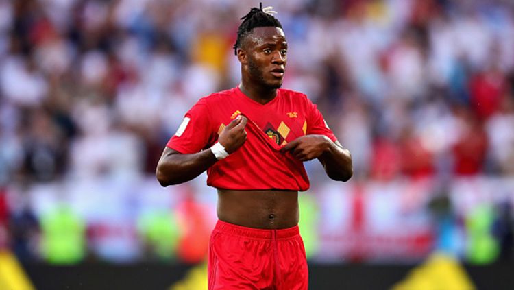 Michy Batshuayi saat bermain untuk Timnas Belgia. Copyright: © Getty Images