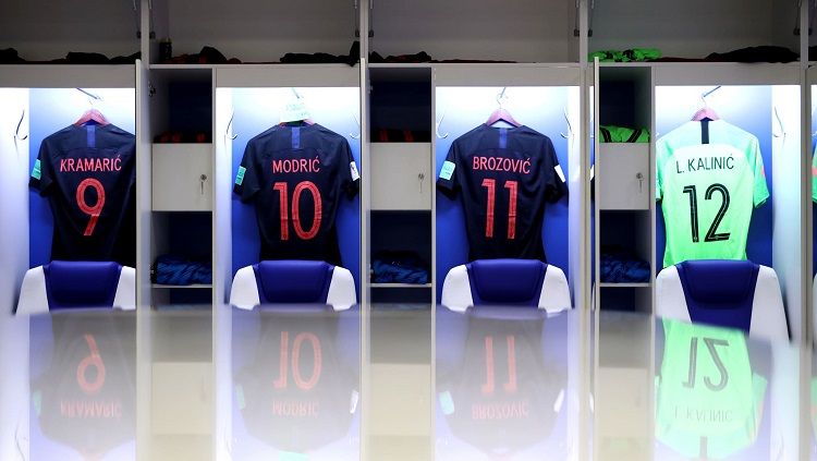 Pemandangan ruang ganti Timnas Kroasia. Copyright: &copy; fifa.com