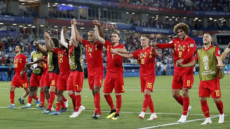 Timnas Belgia di Piala Dunia 2018. Copyright: © Getty Images