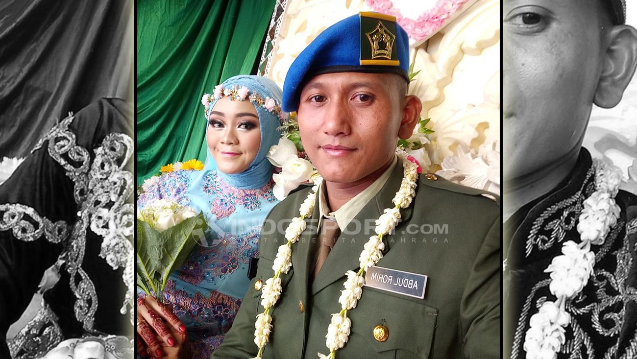 Abdul Rohim saat melangsungkan pernikahan. Copyright: &copy; Kesuma Ramadhan/Indosport.com