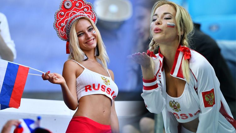 Natalya Nemchinova, bintang porno Rusia yang menonton langsung di stadion Copyright: © The Sun