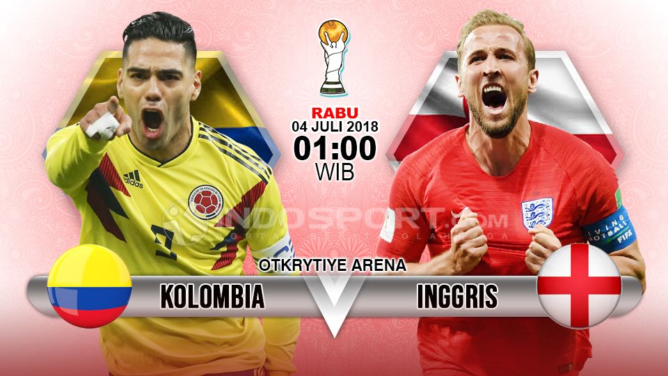 Kolombia vs Inggris. Copyright: © INDOSPORT