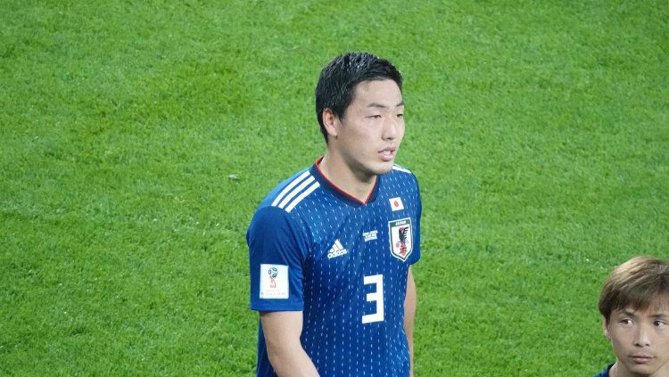 Bek tengah Jepang Gen Shoji di Piala Dunia 2018. Copyright: © Getty Images