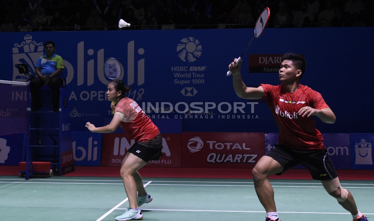 Ganda Campuran Indonesia, Praveen Jordan/Melati Daeva Oktavianti. Copyright: © Herry Ibrahim/INDOSPORT