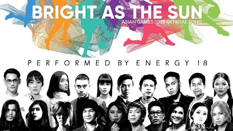 Kolaborasi artis indonesia membawakan lagu resmi Asian Games 2018 dengan judul Bright as The Sun. Copyright: © INDOSPORT