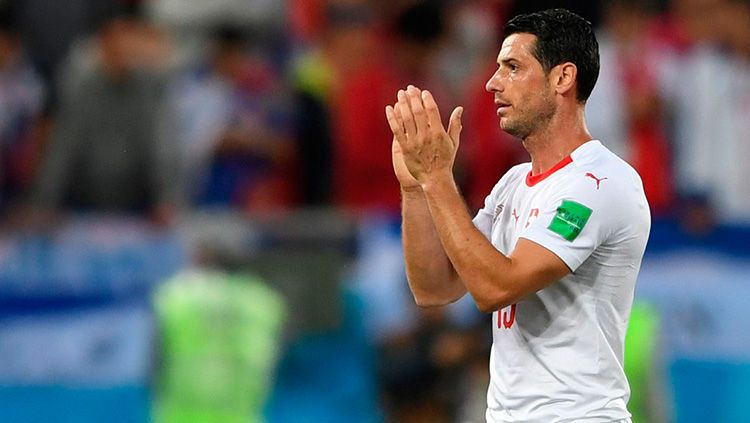Gelandang serang Swiss Blerim Dzemali di Piala Dunia 2018. Copyright: © Getty Images