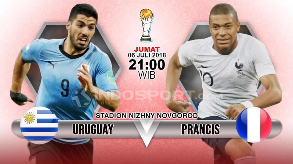 Uruguay vs Prancis. Copyright: © INDOSPORT