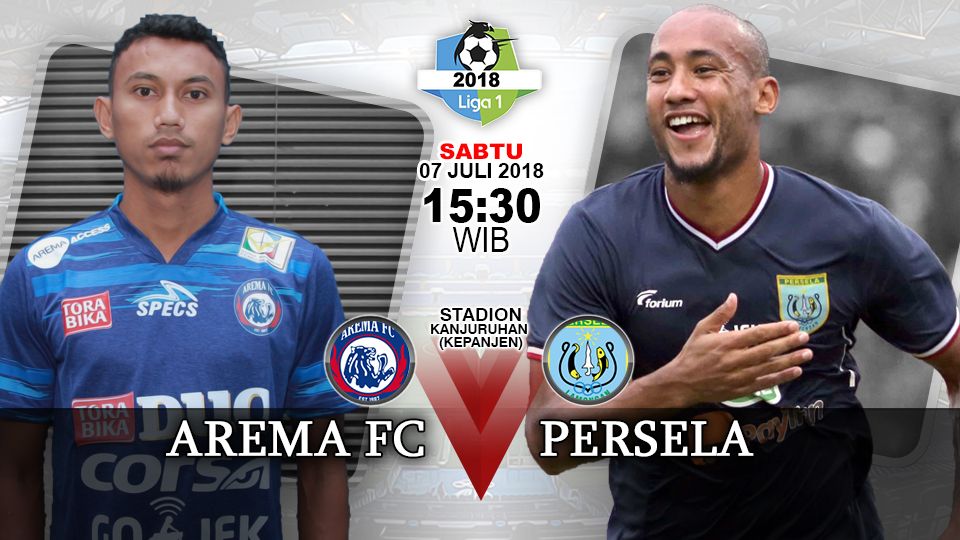 Arema FC vs Persela Lamongan di Liga 1 2018 pekan ke-14. Copyright: © INDOSPORT