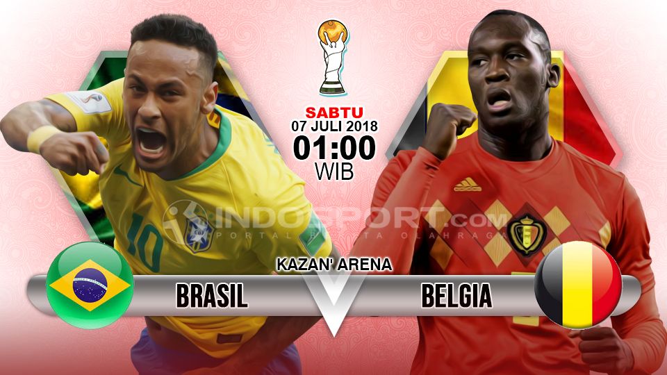 Brasil vs Belgia. Copyright: © INDOSPORT