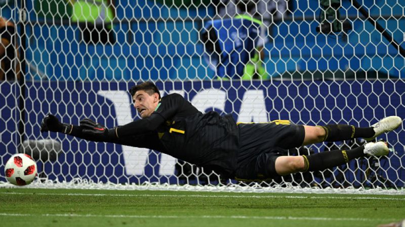 Thibaut Courtois vs Brasil Copyright: © INDOSPORT