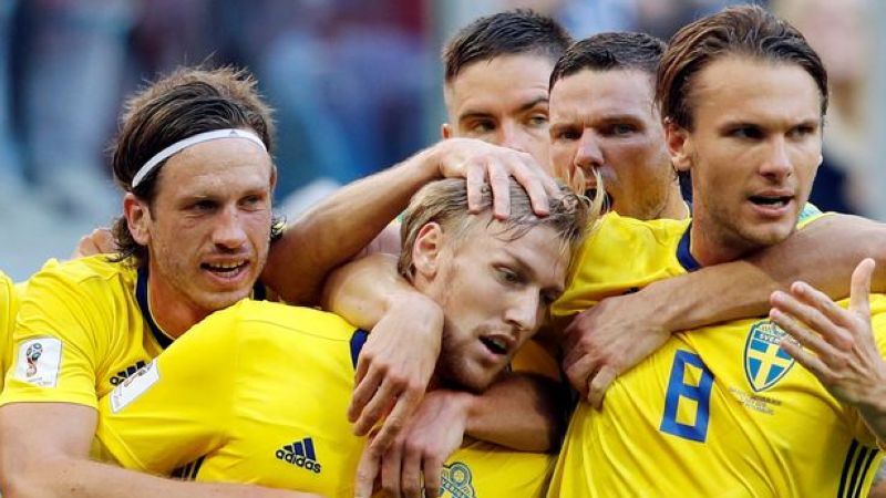Skuat Swedia, calon lawan Inggris di 8 besar Piala Dunia 2018. Copyright: © Getty Images