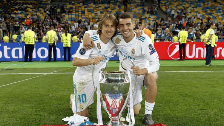 Luka Modric dan Mateo Kovacic (kanan) Copyright: © Getty Images