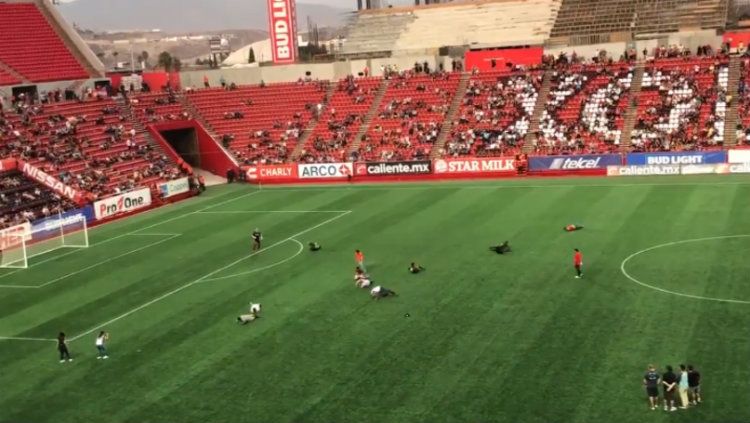 Perlombaan berguling ala Neymar yang digelar klub sepakbola Meksiko, Club Tijuana Copyright: &copy; Sportbible