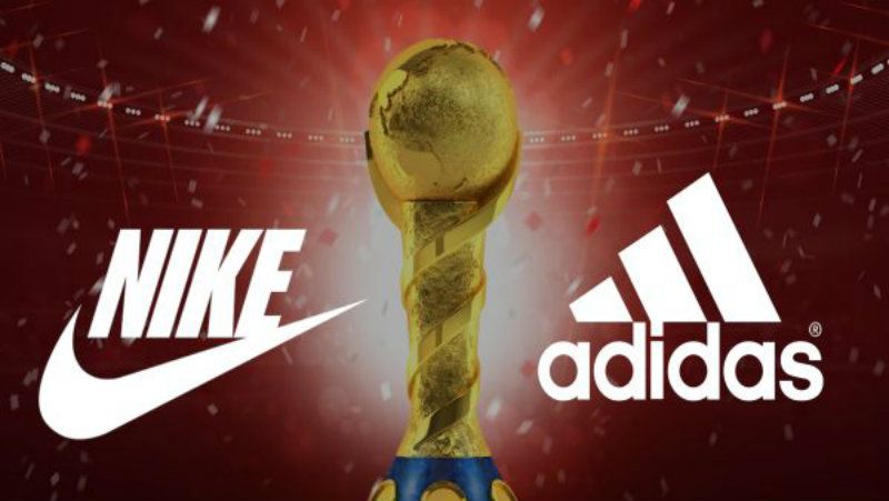 Logo Nike vs Logo Adidas. Copyright: &copy; CNBC