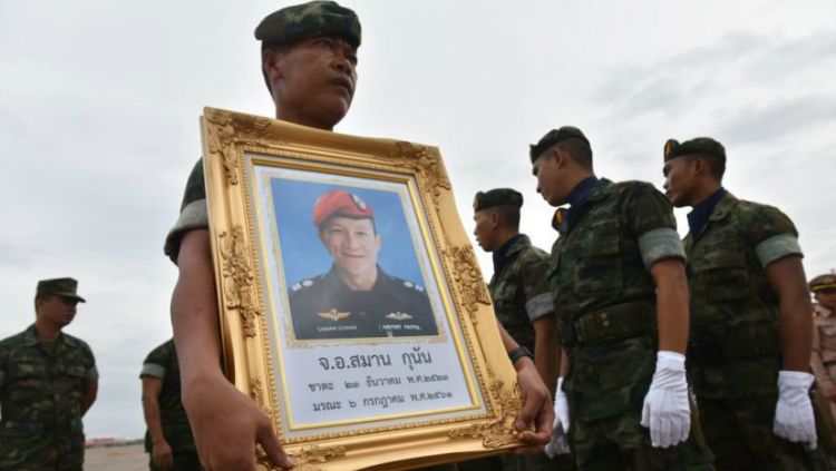 Saman Gunan gugur saat menyelematkan 12 pesepakbola muda Thailand yang terjebak di dalam goa. Copyright: © Getty Images