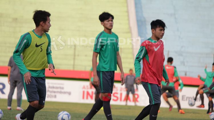 Egy Maulana bergabung dalam latihan Timnas U19. Copyright: © INDOSPORT/Fitra Herdian