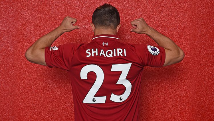 Xherdan Shaqiri bintang rekrutan baru Liverpool. Copyright: © Football265.com