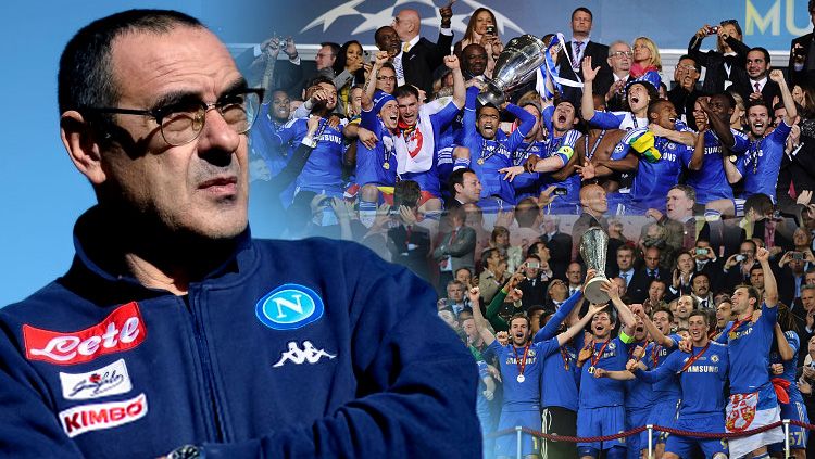 Maurizio Sarri pandang Chelsea saat juara Liga Europa dan Liga Chmapions. Copyright: © INDOSPORT