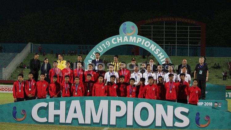 Myanmar keluar sebagai runner up Piala AFF U-19 usai mengalahkan Malaysia. Copyright: © Fitra Herdian/INDOSPORT