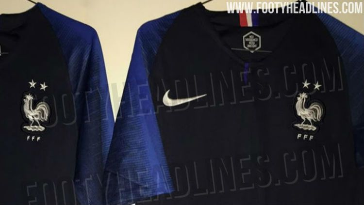 Nike sudah buat jersey baru Prancis dengan dua bintang. Copyright: © Footyheadlines