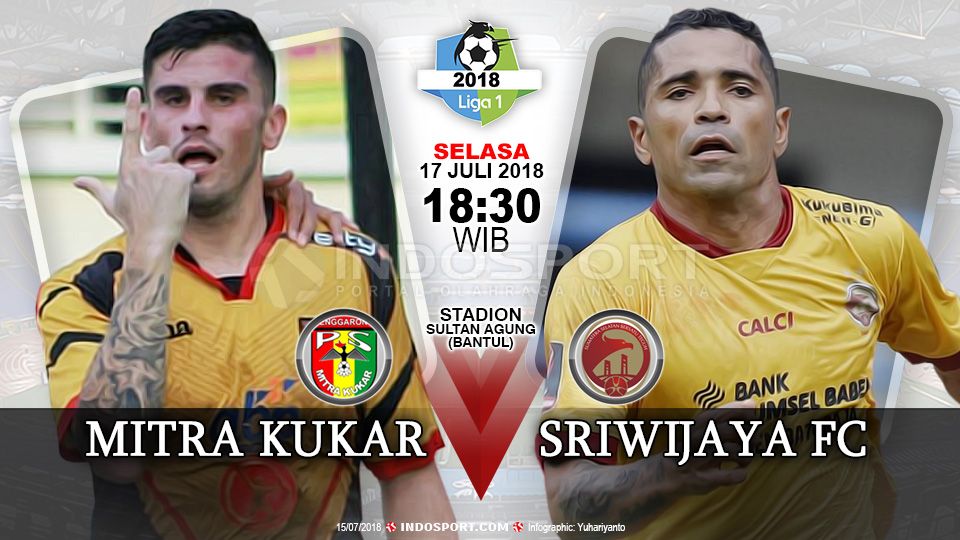 Mitra Kukar vs Sriwijaya. Copyright: © Indosport.com