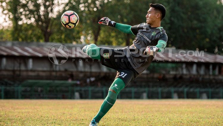 Kiper anyar Muba Babel united, Reky Rahayu. Copyright: © Fitra Herdian/INDOSPORT