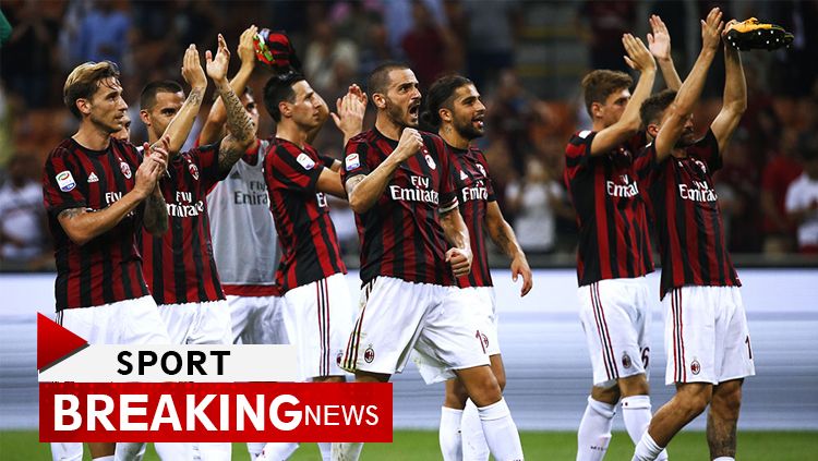 AC Milan resmi dicabut oleh CAS, pengadilan arbitrase internasional, yang berarti bisa bermain di kompetisi Eropa di musim 2018/19. Copyright: © INDOSPORT