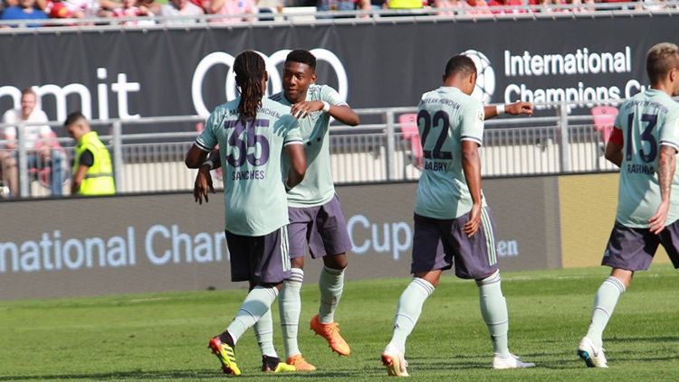 Selebrasi Renato Sanches saat mencetak gol di babak kedua. Copyright: © Getty Images