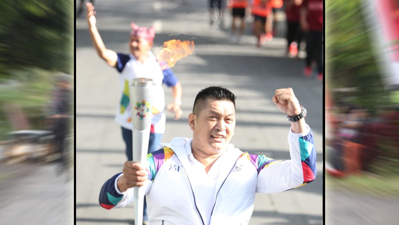 Kirap obor Asian Games 2018 di Banyuwangi. Copyright: © Media INASGOC