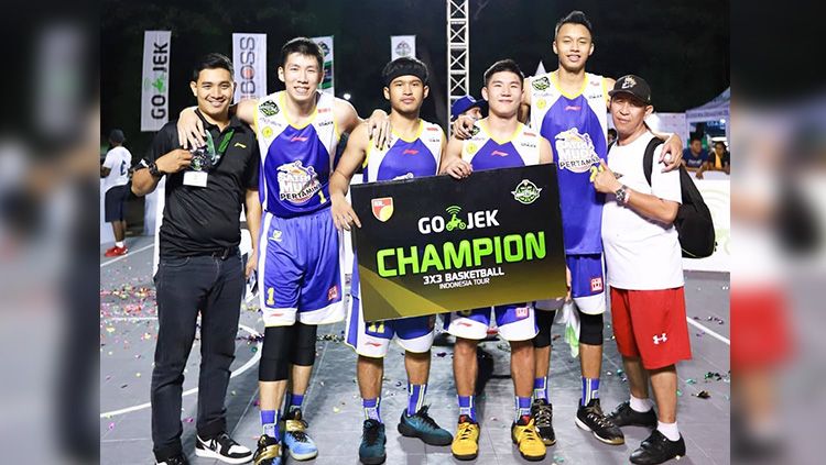 Satria Muda Pertamina juara 3x3 basket Indonesia. Copyright: © smpertamina