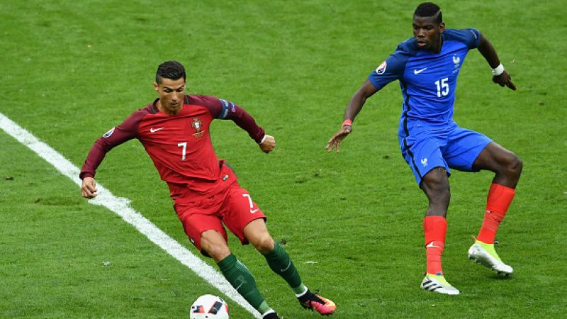 Cristiano Ronaldo dan Paul Pogba di Euro 2016 Copyright: © Getty Images