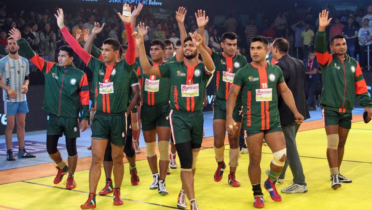Skuat tim putra Bangladesh di cabor kabaddi. Copyright: &copy; Dhaka Tribune