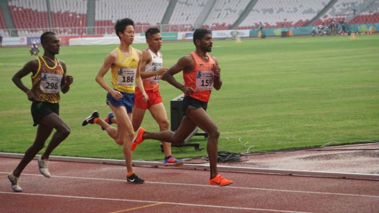 Atlet lari saat mengikuti tes event Asian Games 2018. Copyright: © Nugroho Sejati/kumparan