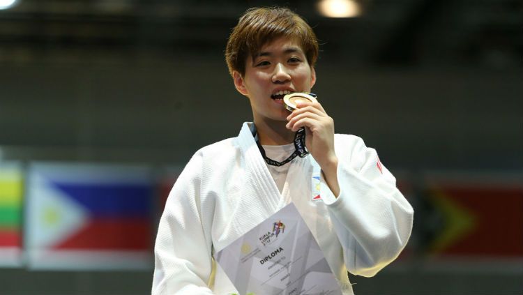 Atlet judo Filipina, Kiyomi Watanabe. Copyright: © ABS-CBN News