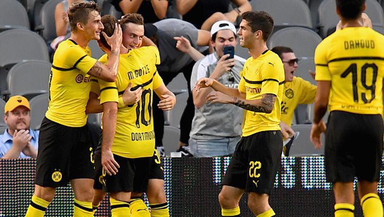 Selebrasi para pemain Borussia Dortmund. Copyright: © Getty Images