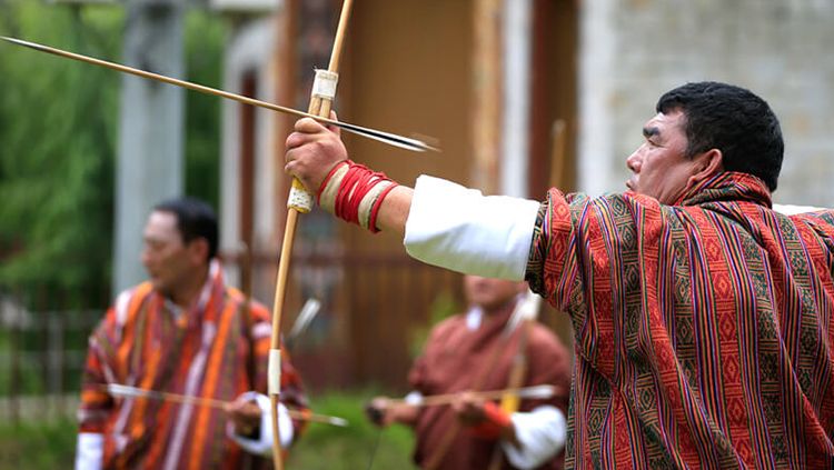 Olahraga panahan di Bhutan. Copyright: © http://bhutanholidaypackages.com/