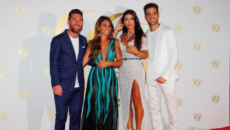 Pesta pernikahan Fabregas dan Semaan. Copyright: &copy; The Sun