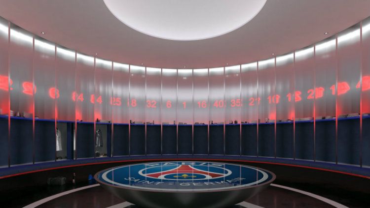 Desain ruang ganti markas latihan PSG Copyright: &copy; sportbible