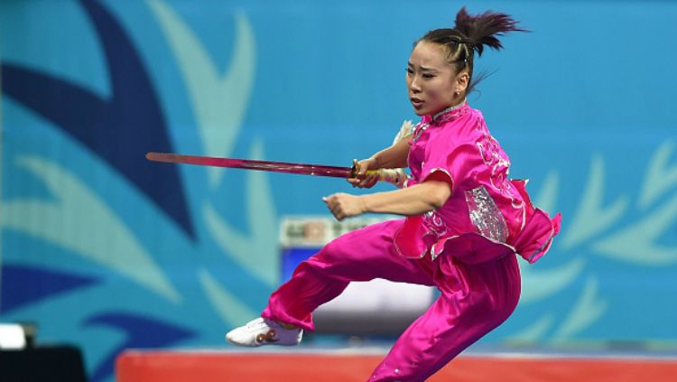Li Yi, atlet wushu Makau di Asian Games 2014. Copyright: &copy; Getty Images
