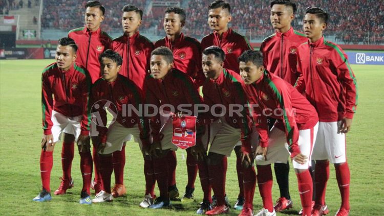 Indonesia U-16 vs Filipina U16. Copyright: © Fitra Herdian/INDOSPORT