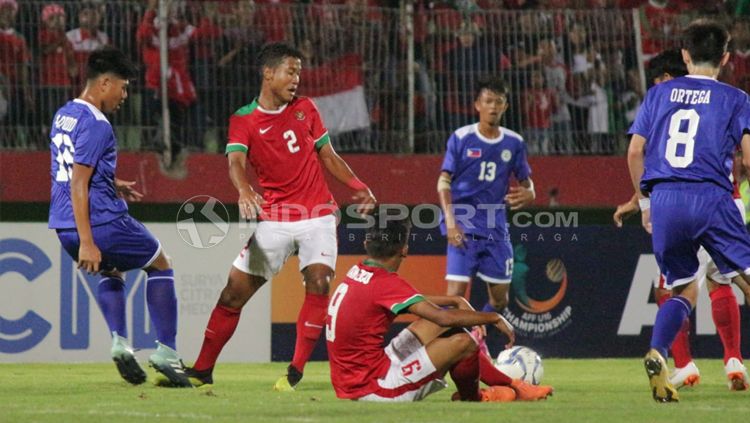 Indonesia U-16 vs Filipina U16. Copyright: © Fitra Herdian/INDOSPORT