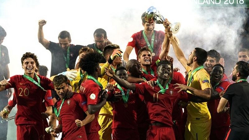 Portugal U-19 juara di Euro U-19. Copyright: © Getty Images